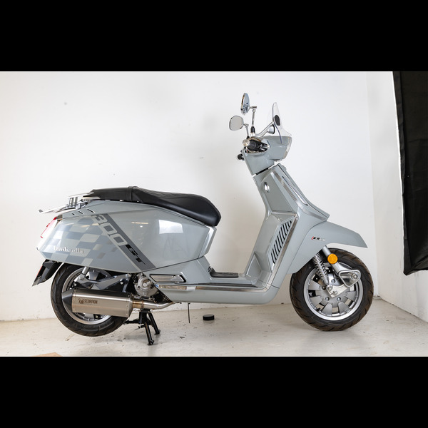 Scorpion Exhaust Lambretta X300 GT Euro 5+ Brushed stainless Serket parallel full system